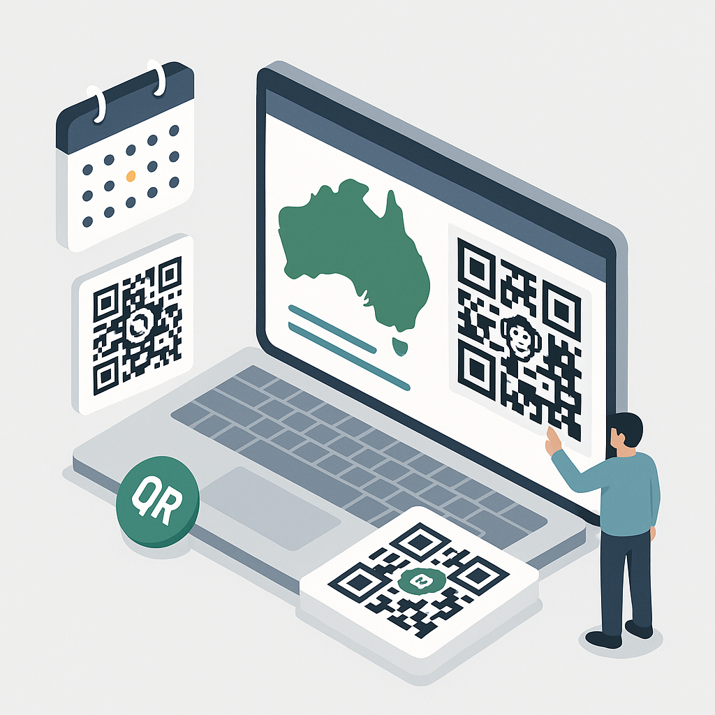Qrcode Monkey: a tutorial for using a QR code generator in events (Australia)